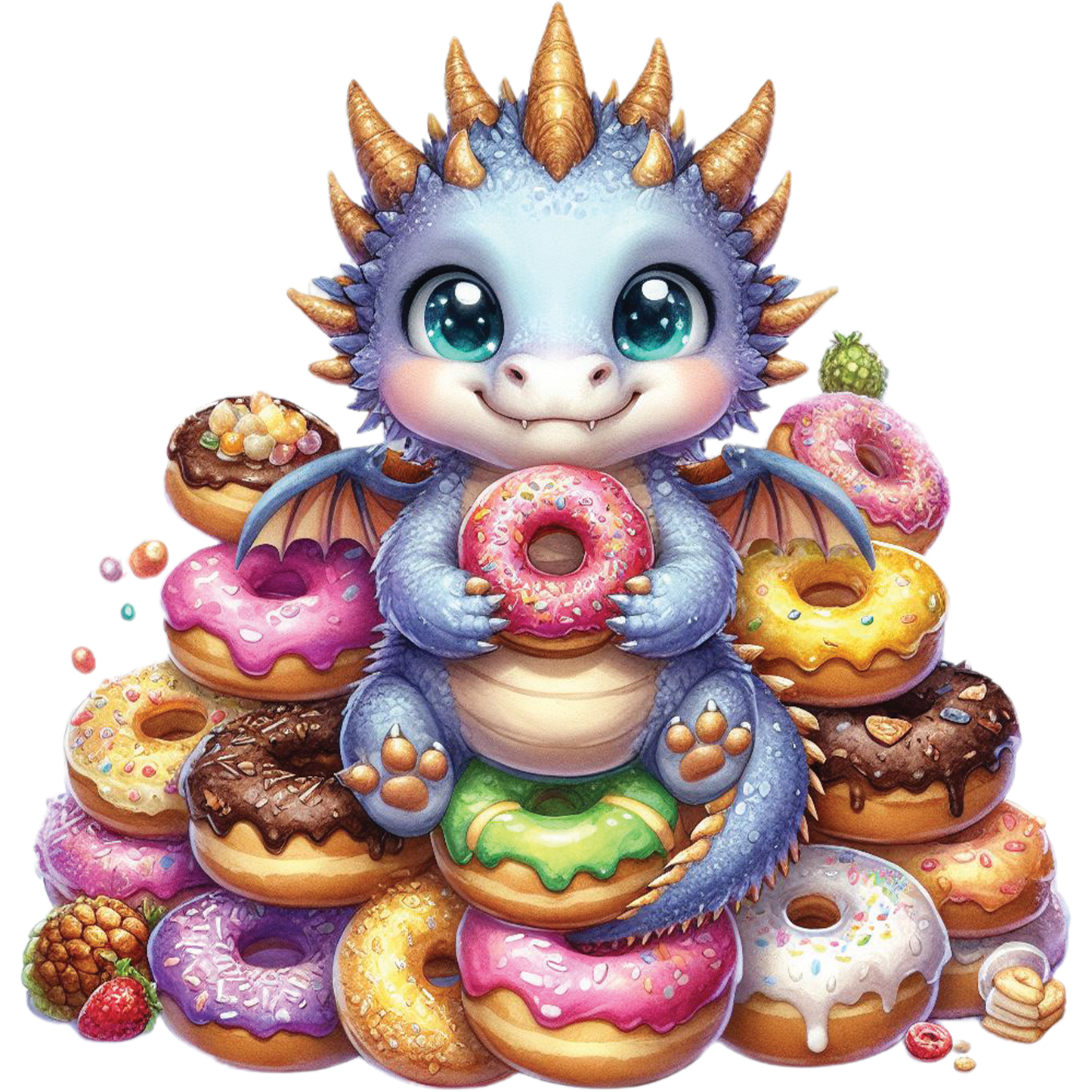 Kids - Baby Dragons with Sweet Treats - Images x28