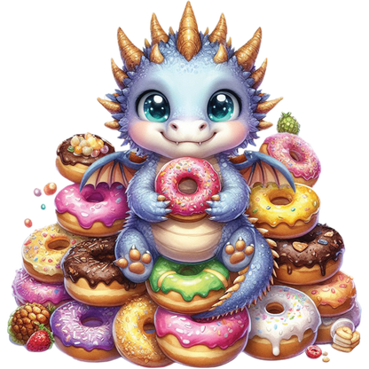 Kids - Baby Dragons with Sweet Treats - Images x28