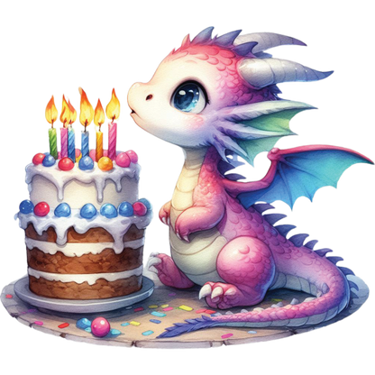 Kids - Baby Dragons with Sweet Treats - Images x28