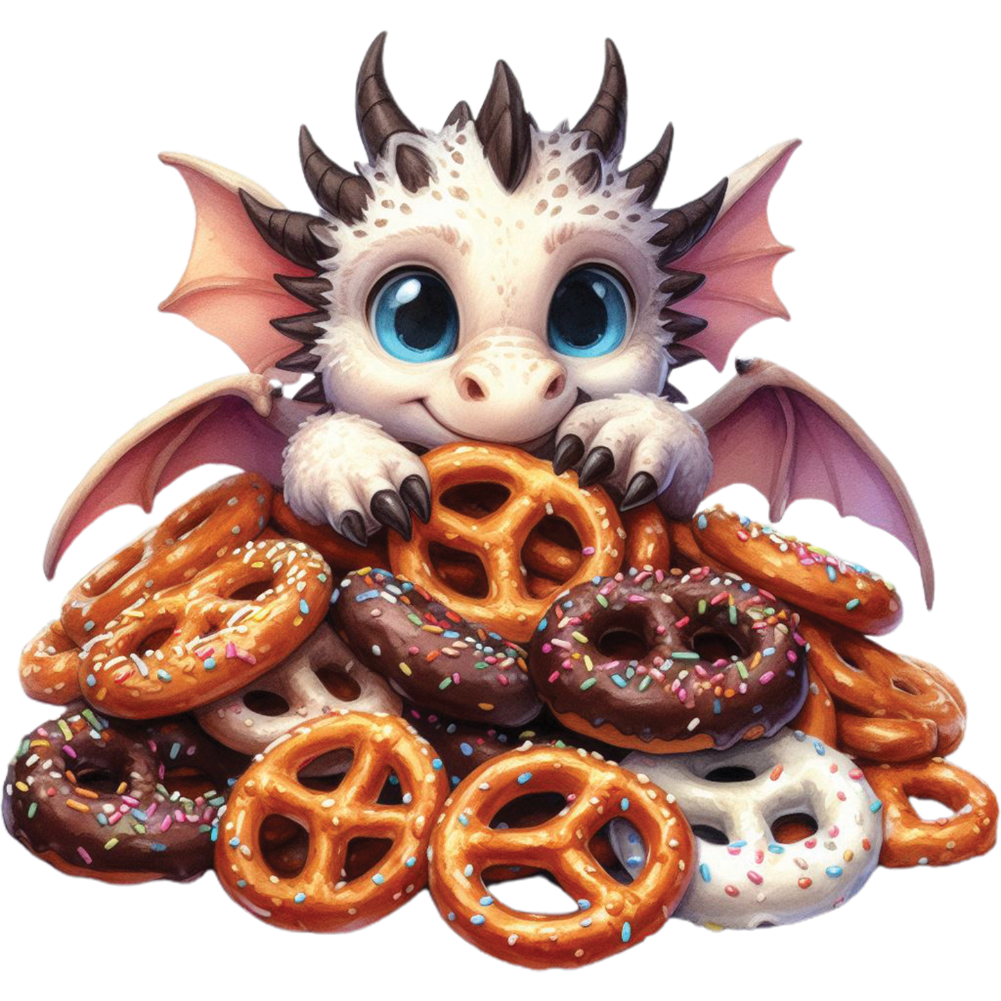 Kids - Baby Dragons with Sweet Treats - Images x28