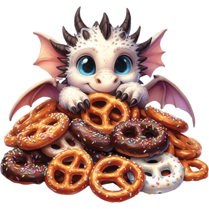 Kids - Baby Dragons with Sweet Treats - Images x28