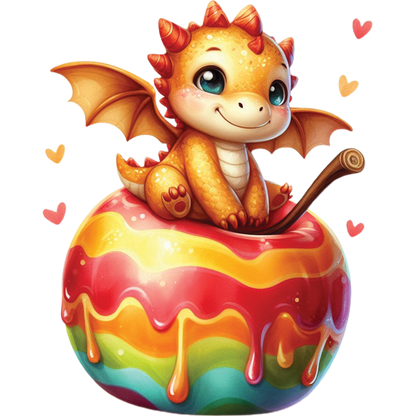 Kids - Baby Dragons with Sweet Treats - Images x28