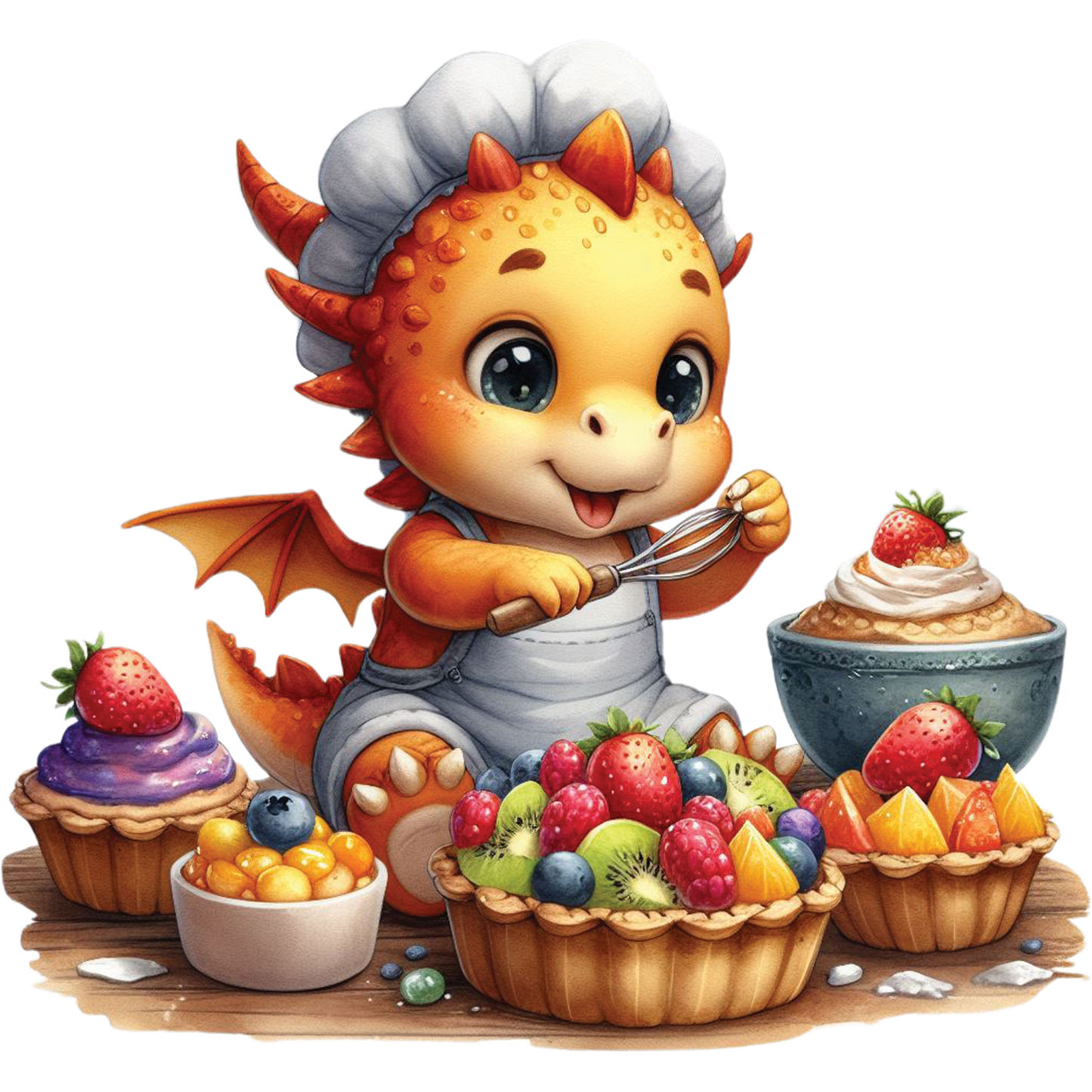 Kids - Baby Dragons with Sweet Treats - Images x28