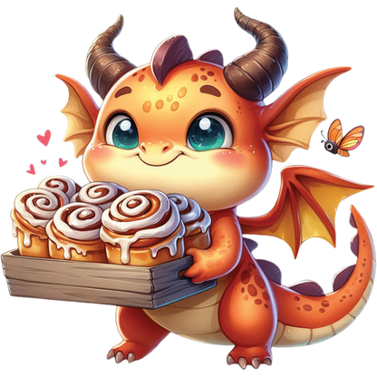 Kids - Baby Dragons with Sweet Treats - Images x28