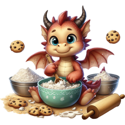 Kids - Baby Dragons with Sweet Treats - Images x28