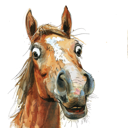 Kids - Horses - 12x cartoon images