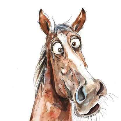 Kids - Horses - 12x cartoon images