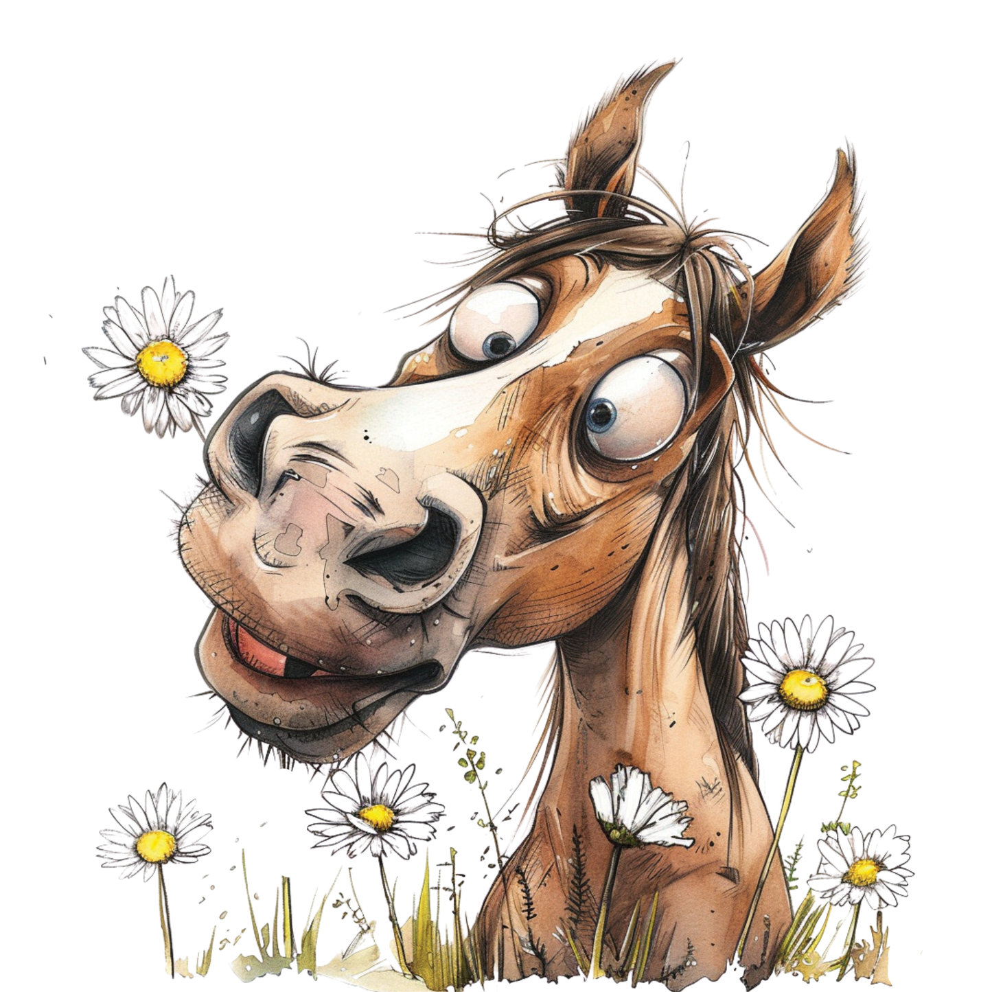 Kids - Horses - 12x cartoon images