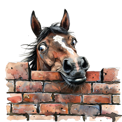 Kids - Horses - 12x cartoon images