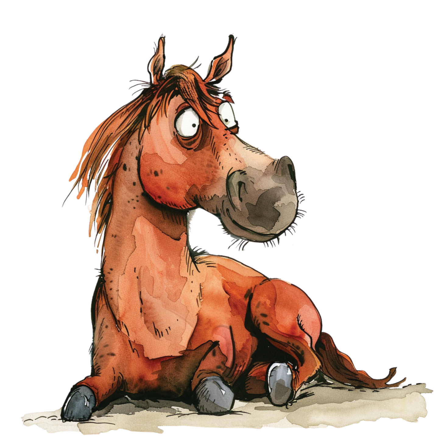 Kids - Horses - 12x cartoon images
