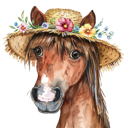 Kids - Horses - 12x cartoon images