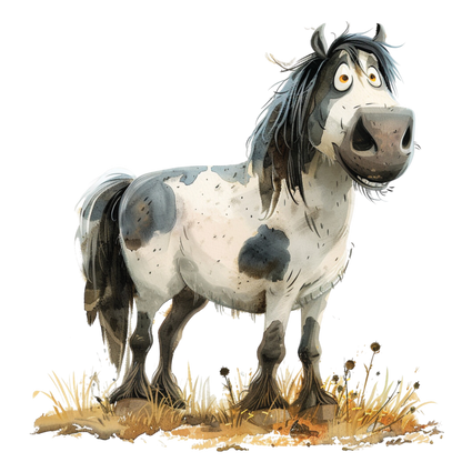 Kids - Horses - 12x cartoon images