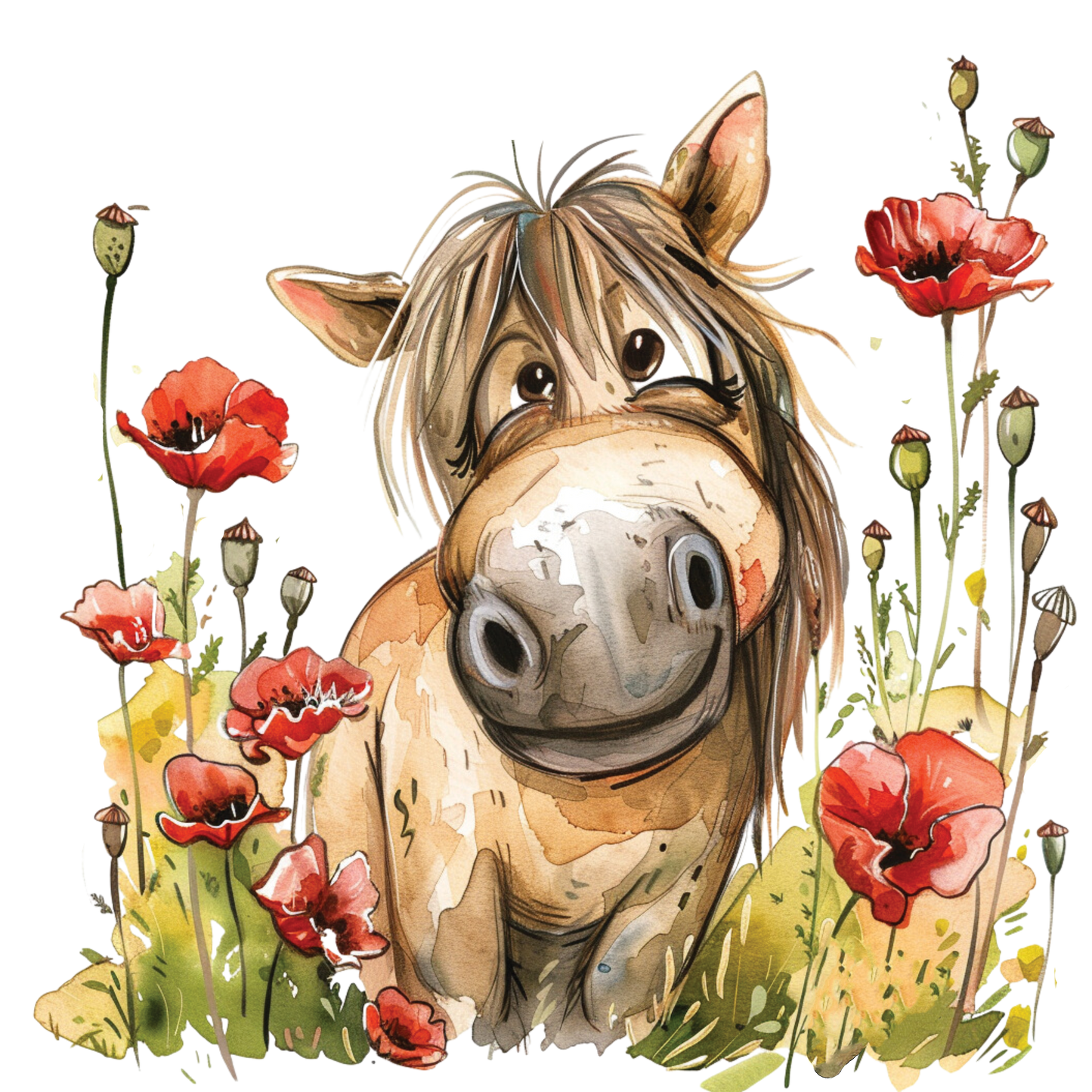 Kids - Horses - 12x cartoon images