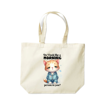Cotton Tote Bags 18ltr-  Sarcastic Quotes with Cats