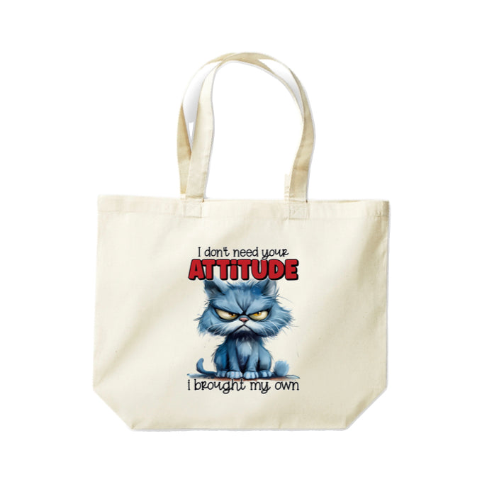 Cotton Tote Bags 18ltr-  Sarcastic Quotes with Cats