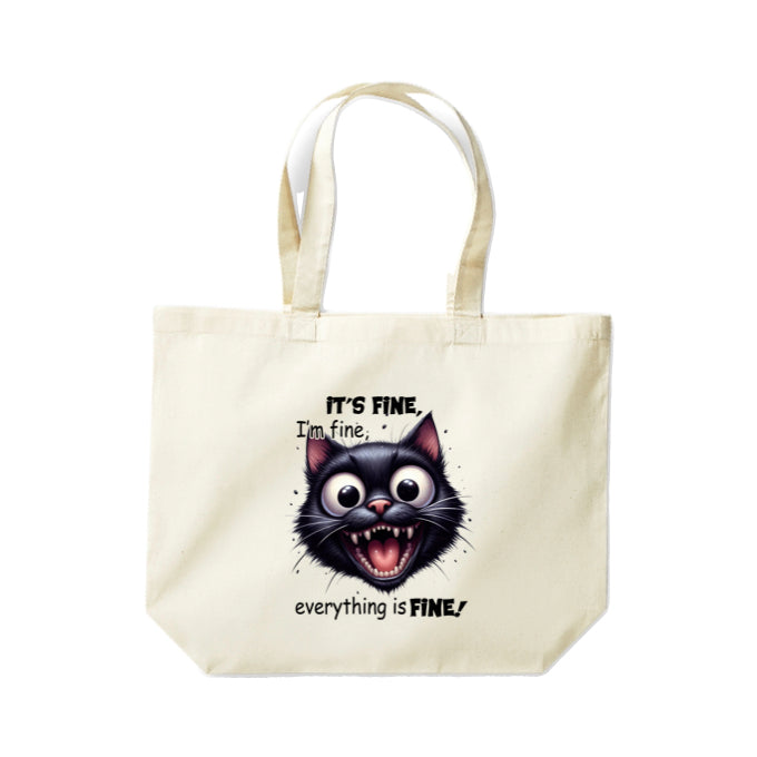 Cotton Tote Bags 18ltr-  Sarcastic Quotes with Cats