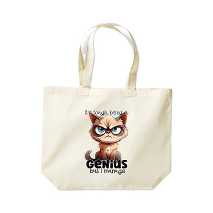 Cotton Tote Bags 18ltr-  Sarcastic Quotes with Cats