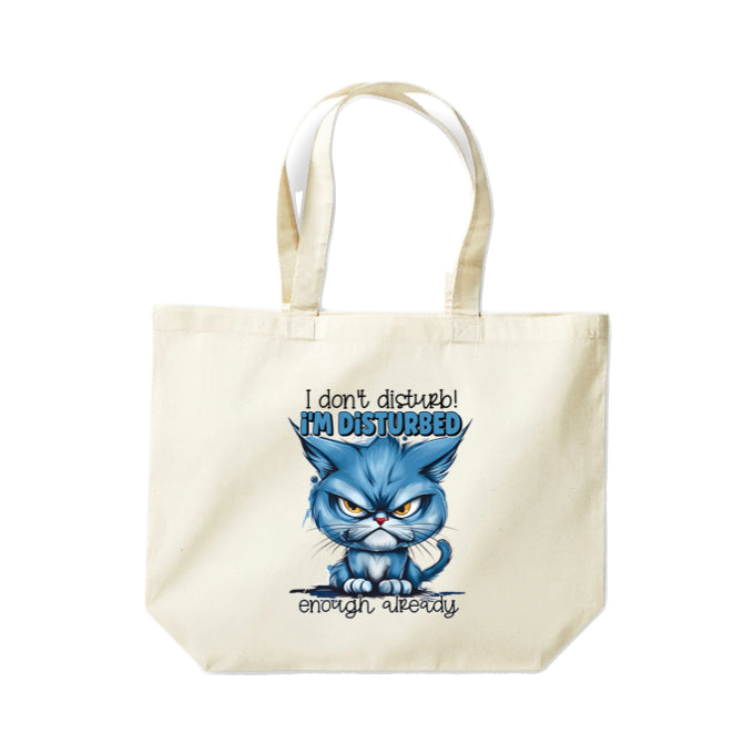 Cotton Tote Bags 18ltr-  Sarcastic Quotes with Cats