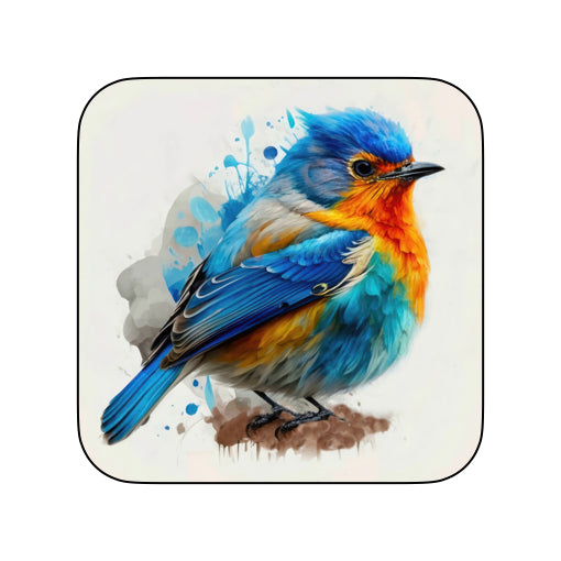 Coasters of Birds - Blue & Orange