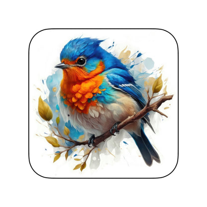 Coasters of Birds - Blue & Orange