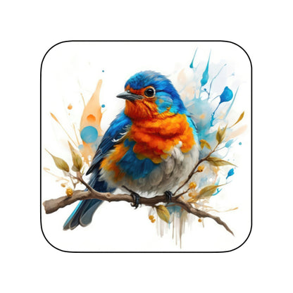Coasters of Birds - Blue & Orange