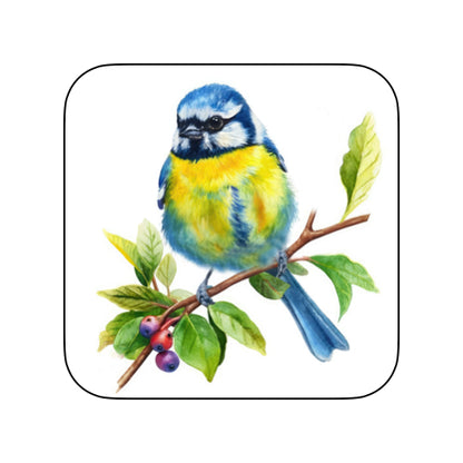 Coasters of Birds - Blue & Yellow
