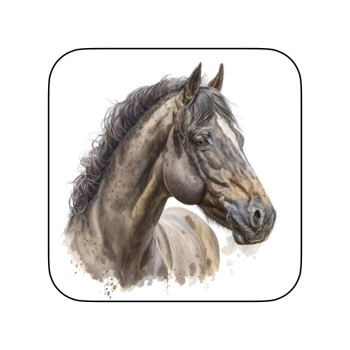 Coasters of Watercolour Horses