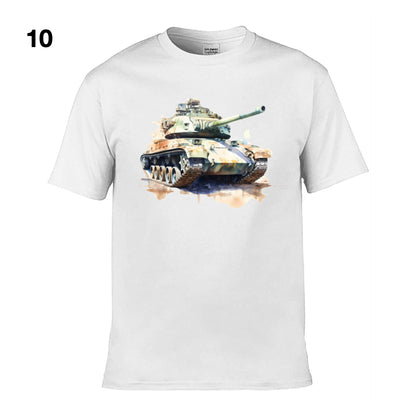 Mens T-Shirt (Gildan Softstyle 64000) - 11 Colours to choose from with an image of - Tank 7
