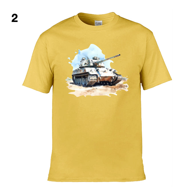 Mens T-Shirt (Gildan Softstyle 64000) - 11 Colours to choose from with an image of - Tank 17