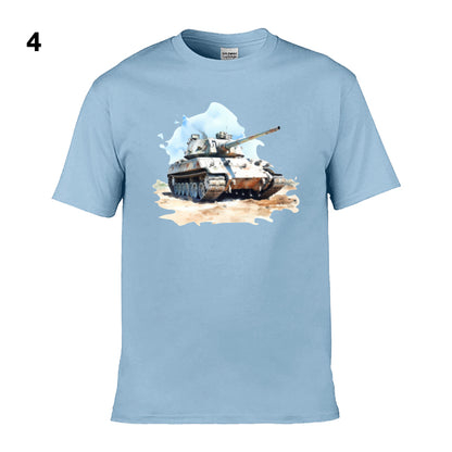 Mens T-Shirt (Gildan Softstyle 64000) - 11 Colours to choose from with an image of - Tank 17