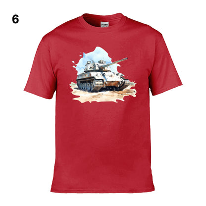 Mens T-Shirt (Gildan Softstyle 64000) - 11 Colours to choose from with an image of - Tank 17