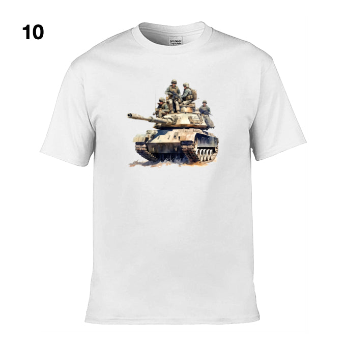 Mens T-Shirt (Gildan Softstyle 64000) - 11 Colours to choose from with an image of - Tank 31