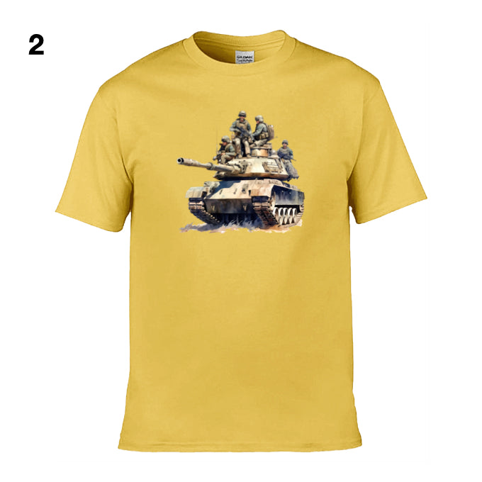 Mens T-Shirt (Gildan Softstyle 64000) - 11 Colours to choose from with an image of - Tank 31