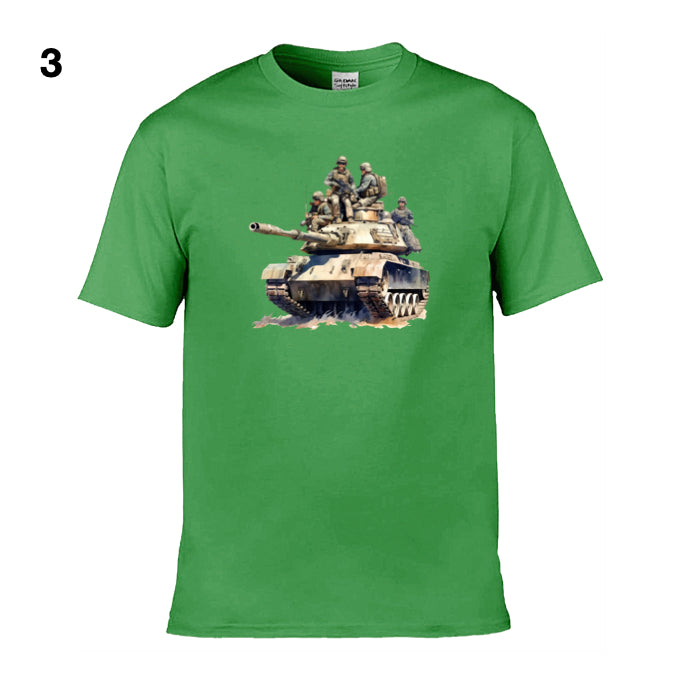 Mens T-Shirt (Gildan Softstyle 64000) - 11 Colours to choose from with an image of - Tank 31