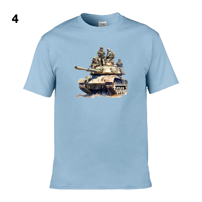 Mens T-Shirt (Gildan Softstyle 64000) - 11 Colours to choose from with an image of - Tank 31