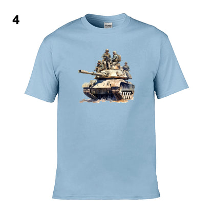 Mens T-Shirt (Gildan Softstyle 64000) - 11 Colours to choose from with an image of - Tank 31