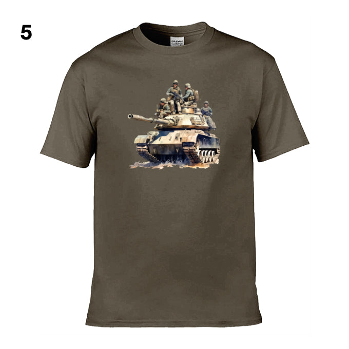 Mens T-Shirt (Gildan Softstyle 64000) - 11 Colours to choose from with an image of - Tank 31