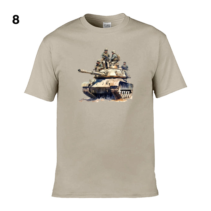 Mens T-Shirt (Gildan Softstyle 64000) - 11 Colours to choose from with an image of - Tank 31