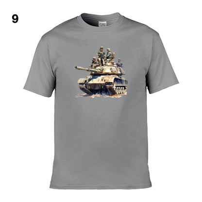 Mens T-Shirt (Gildan Softstyle 64000) - 11 Colours to choose from with an image of - Tank 31