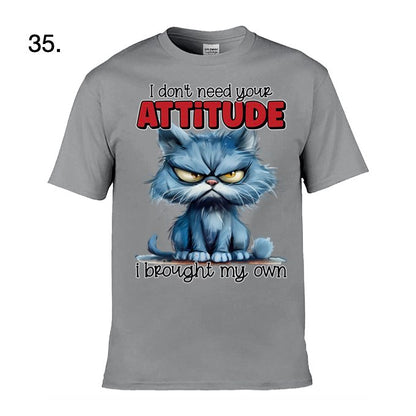 Adult - Sarcastic Sayings with Cats - 12x  images