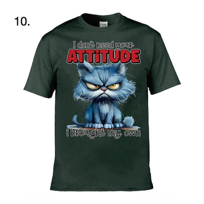 Adult - Sarcastic Sayings with Cats - 12x  images