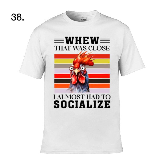 Adult - Sarcastic Sayings with Chickens - 36x  images