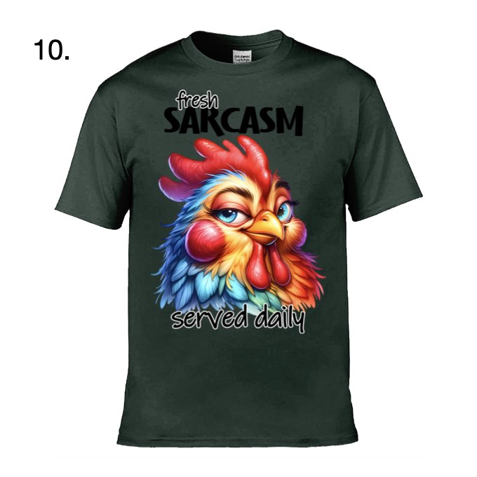 Adult - Sarcastic Sayings with Chickens - 36x  images