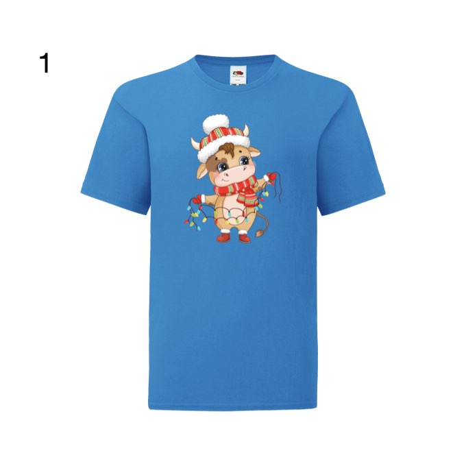 Kids - Christmas Cartoon Highland Cows - Images x7