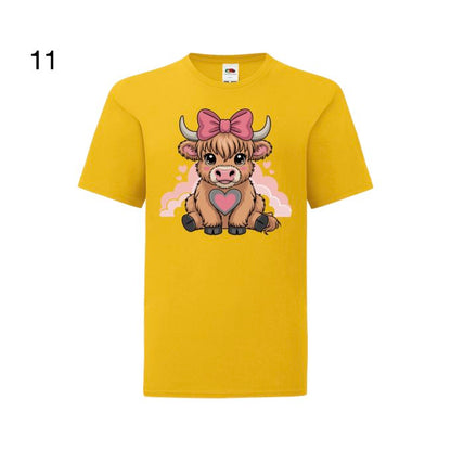 Kids - Christmas Cartoon Highland Cows - Images x7