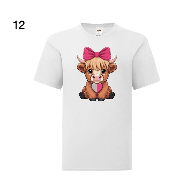 Kids - Christmas Cartoon Highland Cows - Images x7