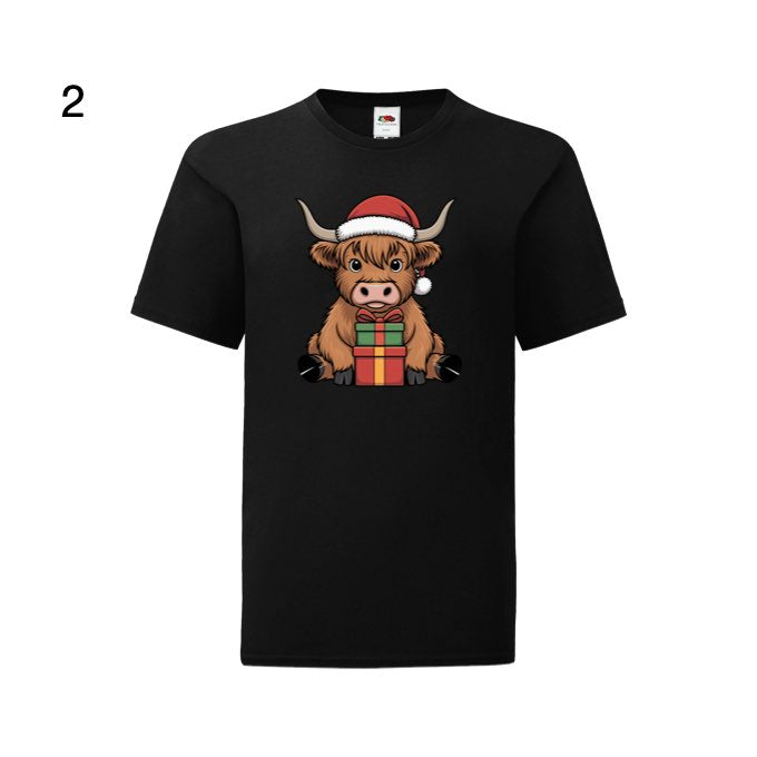 Kids - Christmas Cartoon Highland Cows - Images x7