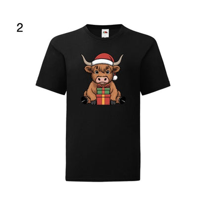 Kids - Christmas Cartoon Highland Cows - Images x7