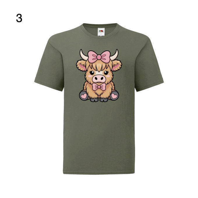 Kids - Christmas Cartoon Highland Cows - Images x7