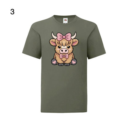 Kids - Christmas Cartoon Highland Cows - Images x7